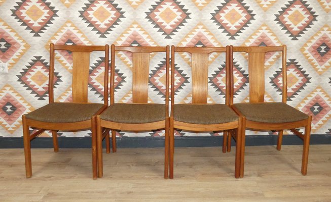 Dining Chairs in Teak from Gangso Mobler, Set of 4-AFE-1371892