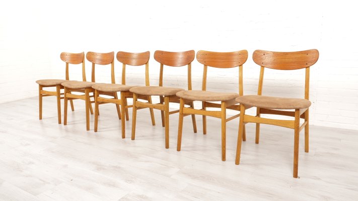 Dining Chairs in Teak, Set of 6-HPM-2016304