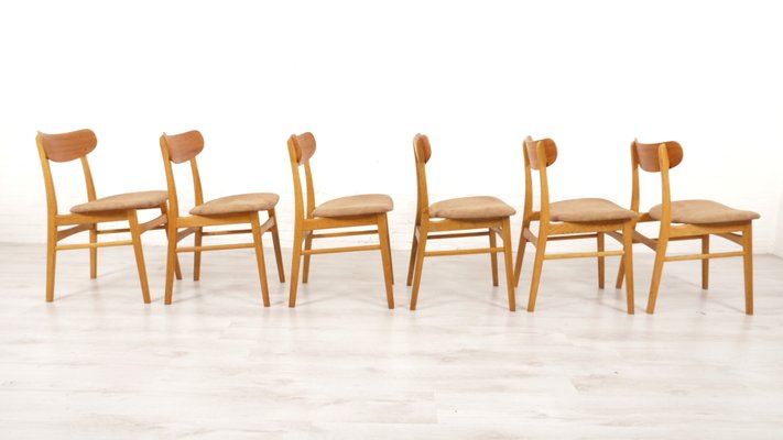 Dining Chairs in Teak, Set of 6-HPM-2016304