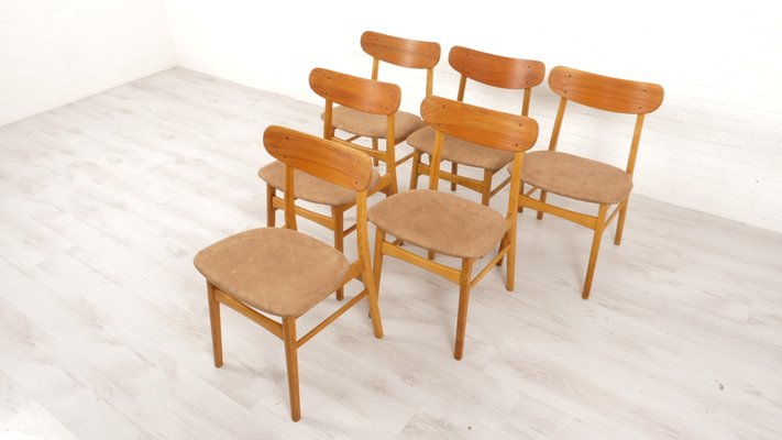 Dining Chairs in Teak, Set of 6-HPM-2016304