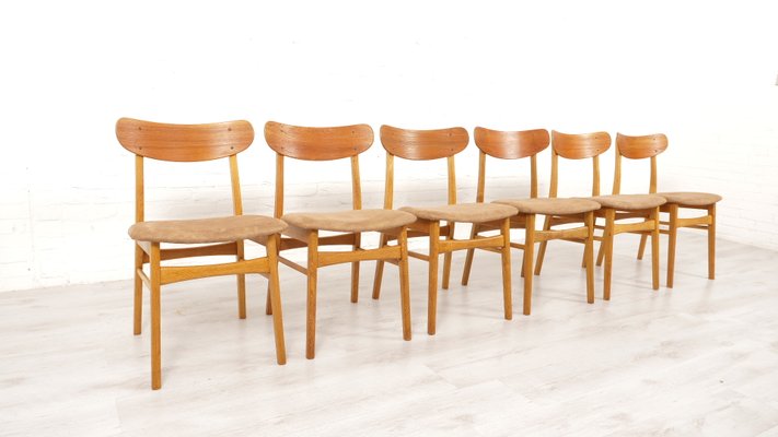 Dining Chairs in Teak, Set of 6-HPM-2016304