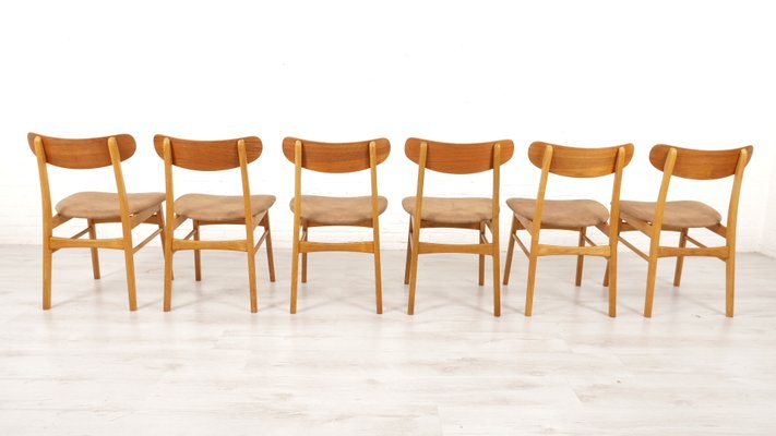 Dining Chairs in Teak, Set of 6-HPM-2016304