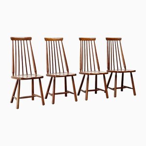 Dining Chairs in the style of George Nakashima, Set of 4-XLH-1783071