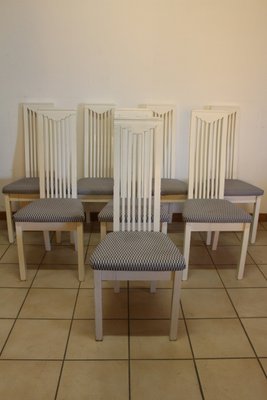 Dining Chairs in the Style of Mackintosh, 1980s, Set of 8-KMQ-629131