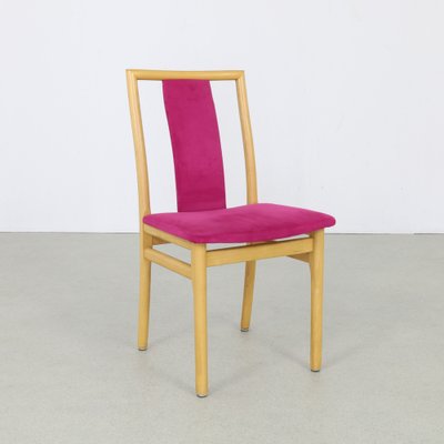 Dining Chairs in Velvet by K. Høffer-Larsen, 1980s, Set of 4-RZV-1720765