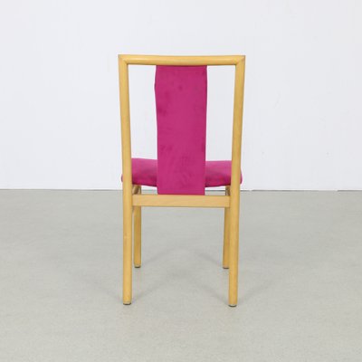 Dining Chairs in Velvet by K. Høffer-Larsen, 1980s, Set of 4-RZV-1720765