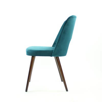 Dining Chairs in Velvet by Oswald Haerdtl for Ton, Czechoslovakia, 1950s, Set of 5-UL-1112643