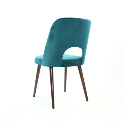 Dining Chairs in Velvet by Oswald Haerdtl for Ton, Czechoslovakia, 1950s, Set of 5-UL-1112643