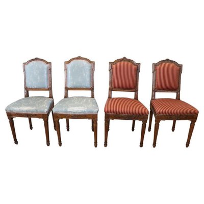 Dining Chairs in Walnut, 18th Century, Set of 4-DCO-1757173