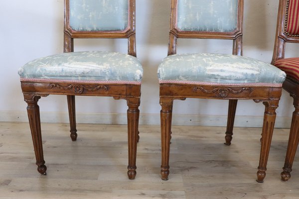 Dining Chairs in Walnut, 18th Century, Set of 4-DCO-1757173