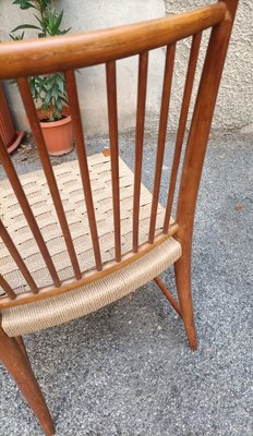 Dining Chairs in Walnut and Seat in Rope by Paolo Buffa, 1938, Set of 2-OHK-1738959