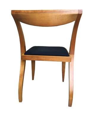 Dining Chairs in Walnut & Cotton, Set of 4-FXJ-1364668