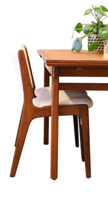 Dining Chairs Model 89 in Teak and Beige Upholstery attributed to Erik Buch, Denmark, 1960s, Set of 4-BPJ-1762820