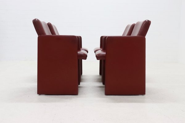 Dining Chairs Model THF by Tito Agnoli for Poltrona Frau, 1990s, Set of 4-VV-2019768