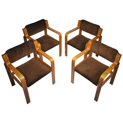 Dining / Office Chairs by Ludvik Volak for Drevopodnik Holesov, 1960s, Set of 4-TZ-899270