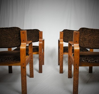 Dining / Office Chairs by Ludvik Volak for Drevopodnik Holesov, 1960s, Set of 4-TZ-899270