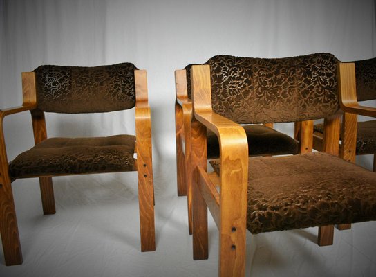 Dining / Office Chairs by Ludvik Volak for Drevopodnik Holesov, 1960s, Set of 4-TZ-899270