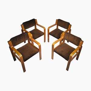 Dining / Office Chairs by Ludvik Volak for Drevopodnik Holesov, 1960s, Set of 4-TZ-899270