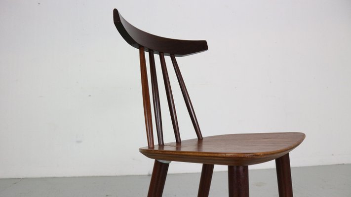 Dining Room Chairs 3705 by Poul Volther for Fremel Røjle, Denmark, 1960s, Set of 6-DT-2026126