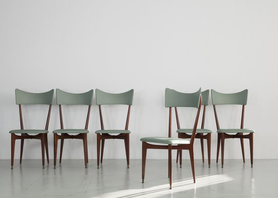 Dining Room Chairs attributed to Ico Paris, Set of 6-AA-1320391