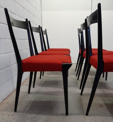 Dining Room Chairs by Alfred Hendrickx for Belform, 1950s, Set of 6-HPX-1447059