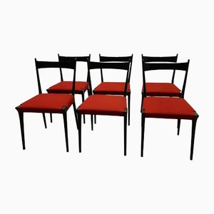 Dining Room Chairs by Alfred Hendrickx for Belform, 1950s, Set of 6-HPX-1447059