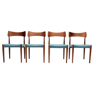 Dining Room Chairs by C. Linneberg for B. Pedersen, Denmark, 1970s, Set of 4-ITV-1299164