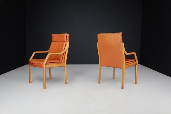 Dining Room Chairs in Bentwood and Leather, Germany, 1970s, Set of 16-TRW-1733716