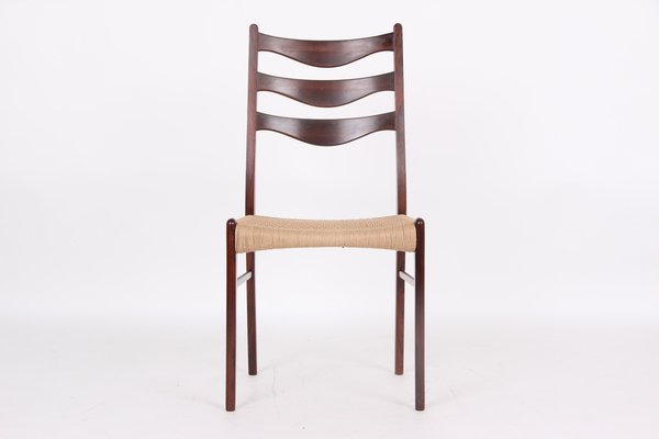 Dining Room Chairs in Rosewood by Arne Wahl Iversen, Denmark, 1970s, Set of 4-DQ-1718218