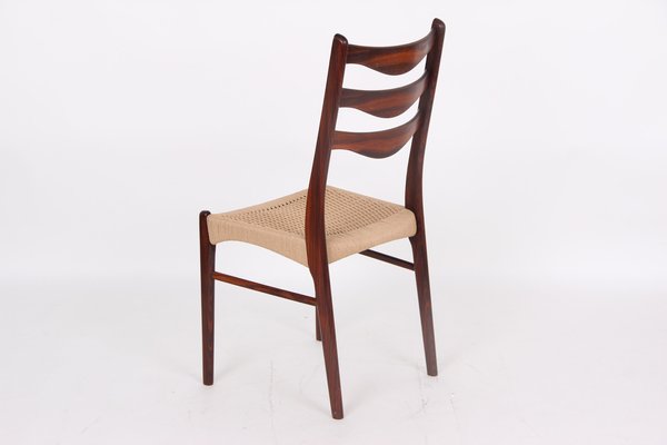 Dining Room Chairs in Rosewood by Arne Wahl Iversen, Denmark, 1970s, Set of 4-DQ-1718218