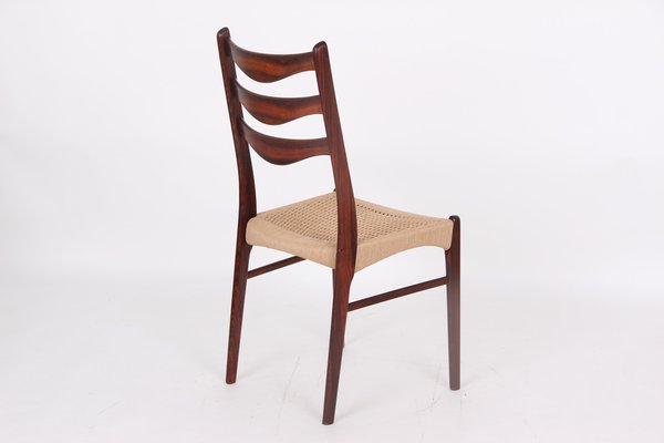 Dining Room Chairs in Rosewood by Arne Wahl Iversen, Denmark, 1970s, Set of 4-DQ-1718218