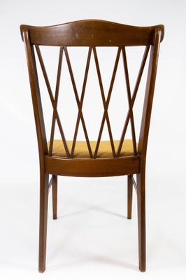 Dining Room Chairs in Walnut, 1940s, Set of 6-UY-980694