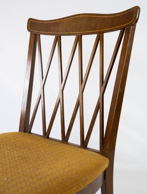 Dining Room Chairs in Walnut, 1940s, Set of 6-UY-980694