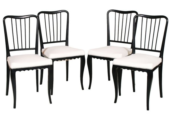 Dining Room Set by Paolo Buffa for La Permanente Mobili Cantù, 1940s, Set of 8-NJV-749861