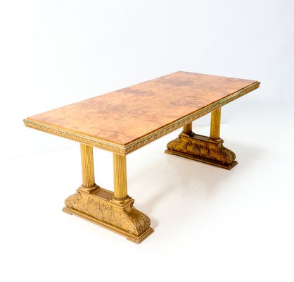 Dining Room Table Caesar by Axel Einar Hjorth with Original Extensions from Nordiska Kompaniet, 1920s-MY-1799134