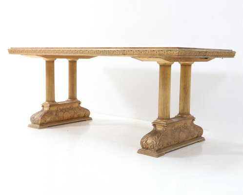 Dining Room Table Caesar by Axel Einar Hjorth with Original Extensions from Nordiska Kompaniet, 1920s-MY-1799134