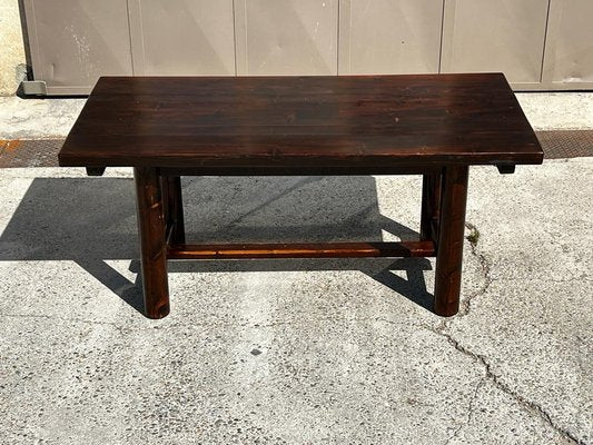 Dining Room Table in Pine and Oak by Georges Robert, 1960s-SSK-2033818