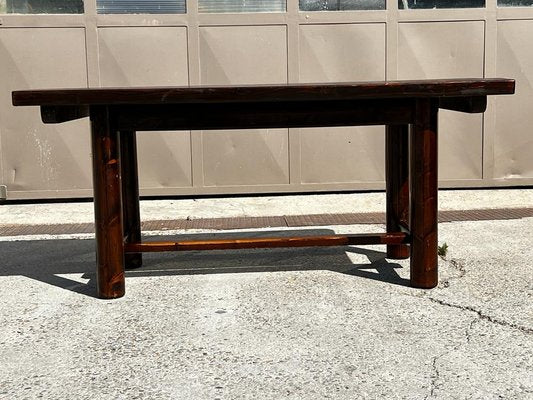 Dining Room Table in Pine and Oak by Georges Robert, 1960s-SSK-2033818