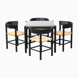 Dining Set attributed to Mogens Lassen for Fritz Hansen, 1964, Set of 5-JG-1796341