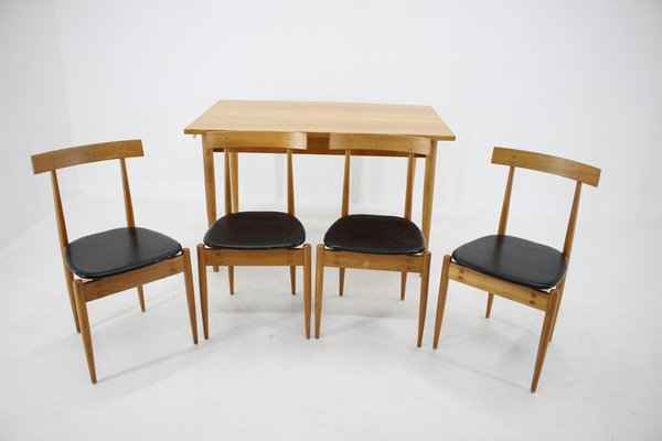 Dining Set by Alan Fuchs for Uluv, Czechoslovakia, 1960s, Set of 5-TZ-1098758