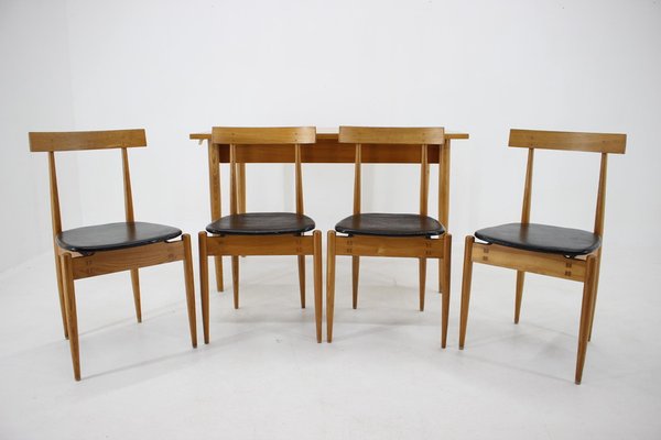 Dining Set by Alan Fuchs for Uluv, Czechoslovakia, 1960s, Set of 5-TZ-1098758