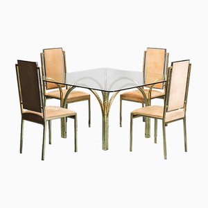 Dining Set with Table & Chairs, 1970s, Set of 5-ZLY-1017091