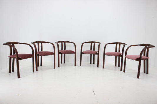 Dining & Side Chairs from Ton, 1980s, Set of 6