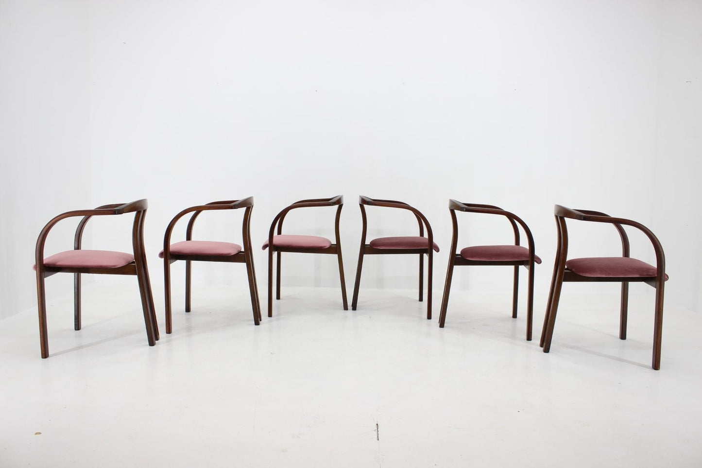 Dining & Side Chairs from Ton, 1980s, Set of 6