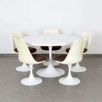 Dining Table and Chairs by Ero Saarinen for Pastoe, 1971, Set of 6-JUN-1812832