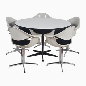 Dining Table and Chairs by George Nelson for Herman Miller, 1960s, Set of 6-VCR-1836388