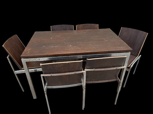 Dining Table and Chairs from Darro Edition, 1960s, Set of 7