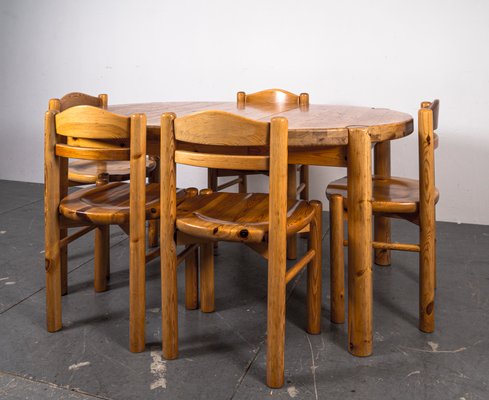 Dining Table and Chairs in the style of Rainer Daumiller, 1970s, Set of 6-VLO-1361352