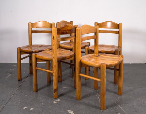 Dining Table and Chairs in the style of Rainer Daumiller, 1970s, Set of 6-VLO-1361352