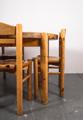 Dining Table and Chairs in the style of Rainer Daumiller, 1970s, Set of 6-VLO-1361352